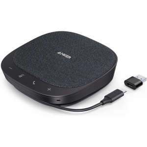 Anker PowerConf S330 USB Speakerphone, Conference Microphone for Home Office, Smart Voice Enhancement