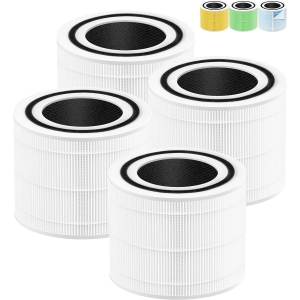 Core 300 Filter Compatible with LEVOIT Air Purifier Replacement Filter Core 300-RF, Core 300 300S P350, Core300-RF P350-RF 300-RF-TX 300-RF-PA 300-RF-SR B07RSZSYNC, 4-Pack