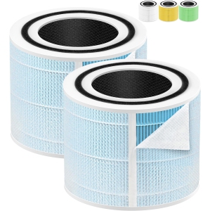 Core 300 Smoke Remover Replacement Filter for LEVOIT Air Purifier Replacement Filter, Core 300 and Core 300S VortexAir Air Purifier with Core 300-RF H13 True HEPA Filters, 2-Pack