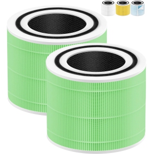 Core 300 Toxin Absorber Filter Compatible with LEVOIT Air Purifier Filter Core 300-RF-TX, Core 300 300S P350 Air Purifier with Core 300-RF P350-RF 300-RF-SR 300-RF-PA, Green 2PCS
