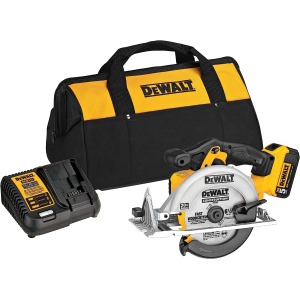 DEWALT 20V MAX* Scie Circulaire de 6-1/2 Pouces Kit, 5.0-Ah (DCS391P1)