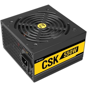 Antec Bronze Power Supply, CSK 550W 80+ Bronze Certified PSU, Continuous Power with 120mm Silent Cooling Fan, ATX 12V 2.31 / EPS 12V, Bronze Power Supply
