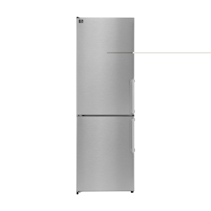 Forno Guardia 23.4-Inch Bottom Freezer Refrigerator Left Swing Stainless Steel, 10.8 cu.ft.
