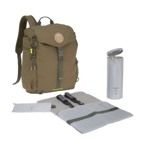 Lassig - Green Label - Outdoor Backpack Diaper Bag - Olive