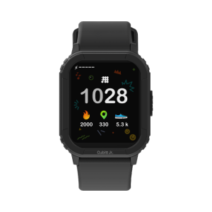 Cubitt Jr Smart Watch Fitness Tracker for Kids and Teens, Games, Step Counter, Sleep Monitor, Heart Rate Monitor, Activity Tracker, 1.4" Touch Screen, IP68 Waterproof BLACK