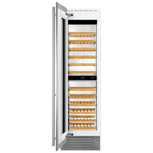 Smeg 78-Bottle Dual Temperature Zone Wine Cellar (WCOU24LX) - Stainless Steel