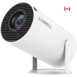 Mini Projector with WiFi 6 & Android 11 OS - Automatic Keystone, 130 Inch Display | 4K Home Cinema HDMI Projector for Phone/PC/Laptop/PS5/Xbox/Stick
