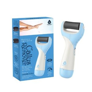 Pursonic Pedi Perfect Foot File Battery Operated Callus Remover Tool - Blue