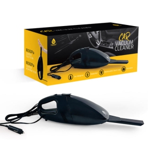 Pursonic Wet/Dry Handheld Vacuum for Car with 8' Cord, Car Adapter, 1800Pa Suction, Washable Filter, Nozzles - Black