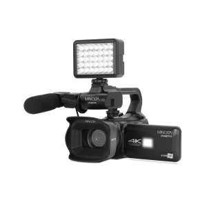 Minolta MN4KPRO 4K60FPS Ultra HD / 64 MP Autofocus Pro Camcorder Kit w/WiFi