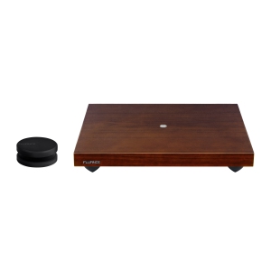 Fluance IB40 Turntable Isolation Base and Vinyl Record Weight Stabilizer with Rubberized Finish