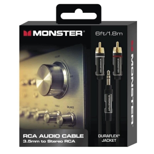 Monster 6ft RCA Audio Cable to 3.5mm