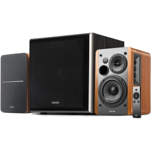 Edifier R1280Ts Powered Bookshelf Speakers with T5 Powered Subwoofer Bundle