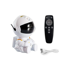 Trendylis Astronaut Star Projector Lights - 2nd Generation Space Buddy Projector Star Nebula Ceiling LED Lamp with Timer and Remote - White