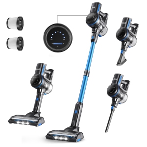 INSE S7P Vacuum Cordless Cleaner 50Kpa Brushless Motor 6 in 1 Lightweight Rechargeable Battery up to 45mins Runtime Lightweight for Hardwood Floors Pet Hair Home - Blue