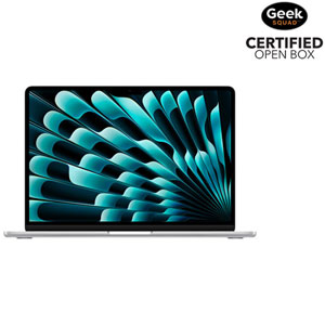 Open Box - Apple MacBook Air 13" w/ Touch ID (2024) - Silver (Apple M3 Chip / 512GB SSD / 16GB RAM) - English