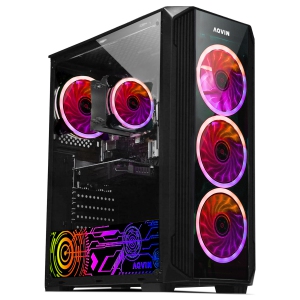 AQVIN Gaming PC - Nvidia GeForce RTX 3050 GDDR6 Graphics, Intel i7 Hexa-Core upto 4.60 GHz CPU, 16 GB RAM, 1TB SSD, WiFi, Windows 11 Pro