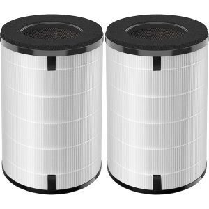 AP-T45 AP-T40FL HEPA Replacement Filter Compatible with 1461901 Homedics Total Clean 5-in-1 Air Purifier, AP-T40 AP-T45WT AP-T40WT AP-T45-BK AP-T45-WT AP-T40WTAR, 2 Pack
