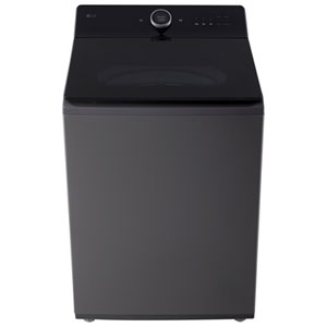 LG 6.3 Cu. Ft. (IEC) Top Load Washer with ThinQ, TurboWash, and Turbo/Speed Wash - Energy Star (WT8600CB) - Black