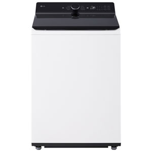 LG 6.1 Cu. Ft. (IEC) Top Load Agitator Washer with ThinQ, TurboWash 3D, and Turbo/Speed Wash - Energy Star (WT8405CW) - White