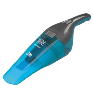 Aspirateur à main sans fil BLACK+DECKER dustbuster QuickClean HNVC215BW52, sans sac, pour surfaces multiples avec raclette - Turquoise.