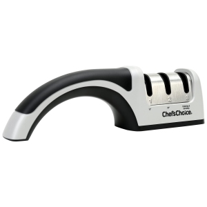 Chef’sChoice 4643 ProntoPro Diamond Hone Manual Knife Sharpener Extremely Fast Sharpening Euro-American, 3-Stage, Si..