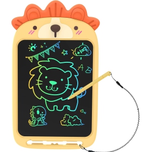 LCD Writing Tablet for Kids, 10 Inch Electronic Erasable Reusable Doodle Board Drawing Pad, as Christmas Birthday Gift for 3-8 Years Old Boys Girls, Lion