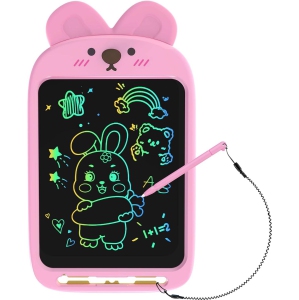 LCD Writing Tablet for Kids, 10 Inch Electronic Erasable Reusable Doodle Board Drawing Pad, as Christmas Birthday Gift for 3-8 Years Old Boys Girls, Rabbit