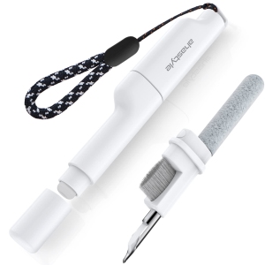 Cleaning Pen for Airpods Pro 2 3 Multi-Function Cleaner Kit Soft Brush for Bluetooth Earphones Case Cleaning Pen Set Tool for Lego Huawei Samsung Mi Earbuds (White)