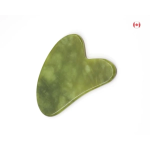 Xiuyan Jade Gua Sha Facial Tool: Self Care & Massage for Face and Body – Relieve Tension & Reduce Puffiness