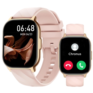 BISBISOUS Smart Watch for Women-Make/Answer Call 300mAh-2.1"Heart Rate Sleep-Pink