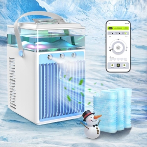 Bubbacare 2-in-1 Portable Air Conditioner - (0 sq ft Coverage) - 50dB, Remote