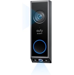 eufy Security Video Doorbell E340 (Battery Powered), Dual Cameras with Delivery Guard, 2K Full HD and Color Night Vision, HomeBase S380 Compatible, Black