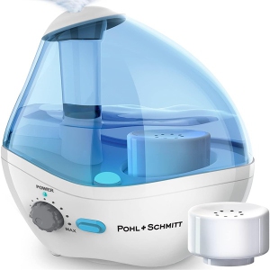 POHL SCHMITT‎15.24 x 22.86 x 21.59 cm Nightlight Auto Shut Off Whisper Quiet Operation Ultrasonic Viral Support Humidifier for Bedrooms Blue