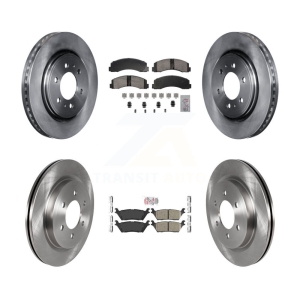 Front Rear Ceramic Pad & Disc Brake Rotor Kit For Ford F-150 Expedition Lincoln Navigator K8A-107400