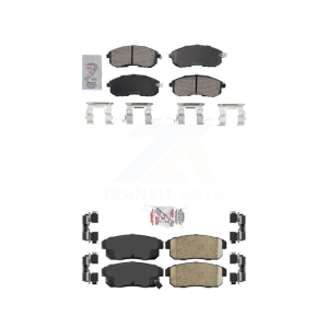Front Rear Ceramic Disc Brake Pads Kit For 2002-2004 INFINITI I35 KNF-101735