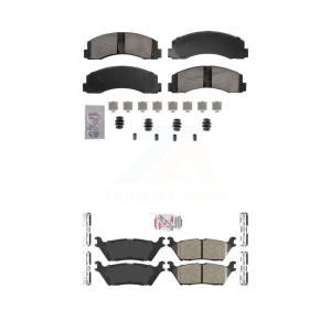 Front Rear Ceramic Disc Brake Pads Kit For Ford F-150 Expedition Lincoln Navigator KNF-101859