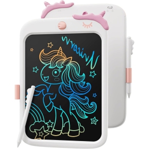 LCD Writing Board for Kids,10 inch Doodle Board Drawing Pad Tablet with Lock Function, Portable Learning Toy Gift for 3-8 Years Old Boys Girls, White