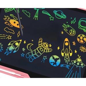 LCD Writing Tablet,16 Inch Rechargeable Doodle Board Toddler Educational Toys for 2-8 Years Old Boys Girls, Portable Drawing Tablet Christmas Toys Gifts for Kids, Pink