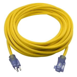 Construction grad Extension Cord - 12/3 with Lighted End