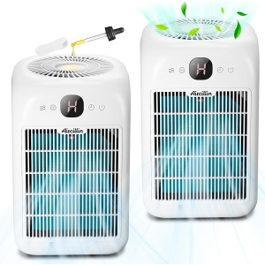 Aircillin ‎15.24 x 15.24 x 38.1 cm Air purifiers for bedrooms up to 690 square feet using the H13 True HEPA Filter White