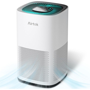 AIRTOK ‎32 x 20.07 x 20.07 cm Large Room H13 True HEPA Filter Air Purifiers for Bedrooms and Homes White