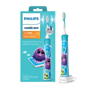 Philips Sonicare for Kids Bluetooth Connected Rechargeable Electric Toothbrush, HX6321/02