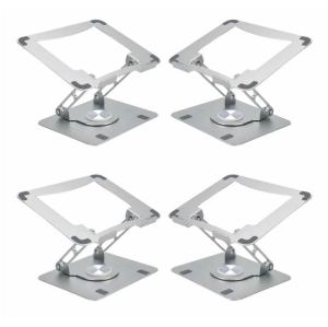 RISE Swivel Adjustable Laptop Desk Stand 2.0 - 4 Pack of Silver