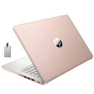 HP Stream 14" HD Laptop - Intel Celeron N4120 - 8GB DDR4 - 128GB eMMC - Intel UHD Graphics - Windows 11 S - Rose Gold - Includes 1 Year Office 365 - 128GB Hotface USB Card