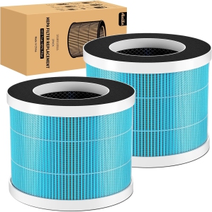 Aircillin Air Purifier AP0801 Replacement Filters 2-Pack, H13 True HEPA Filter, Activated Carbon Filter(AP0801)