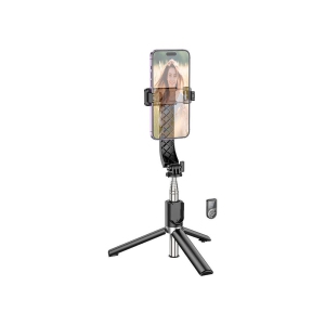 Selfie Stick Tripod & Wireless Bluetooth Remote Extendable Monopod Stand for Live Stream Tiktok iPhone Samsung Smartphones