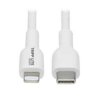 Tripp Lite 1 m (3.3 ft) USB-C to Lightning Cable - White (M102-01M-WH)