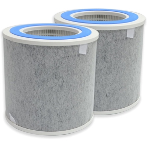 HP100 Replacement (NOT ORIGINAL) True HEPA Filters Compatible with Shark HP100 HP102 HC450 HC451 HC452 Air Purifiers, Part Number HE1FKBAS,H13 4-Stage Filtration 2-Pack