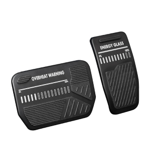 Upgraded Foot Pedal Pads Set for Tesla Model 3 Model Y, Non-Slip Performance Aluminum Car Accessories Brake & Accelerator Pedal Covers for Model 3/Y (Black)
